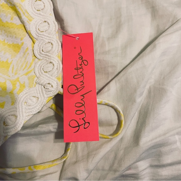 Yellow and white dress by Lilly Pulitzer in size 12 with tags - Picture 2 of 10